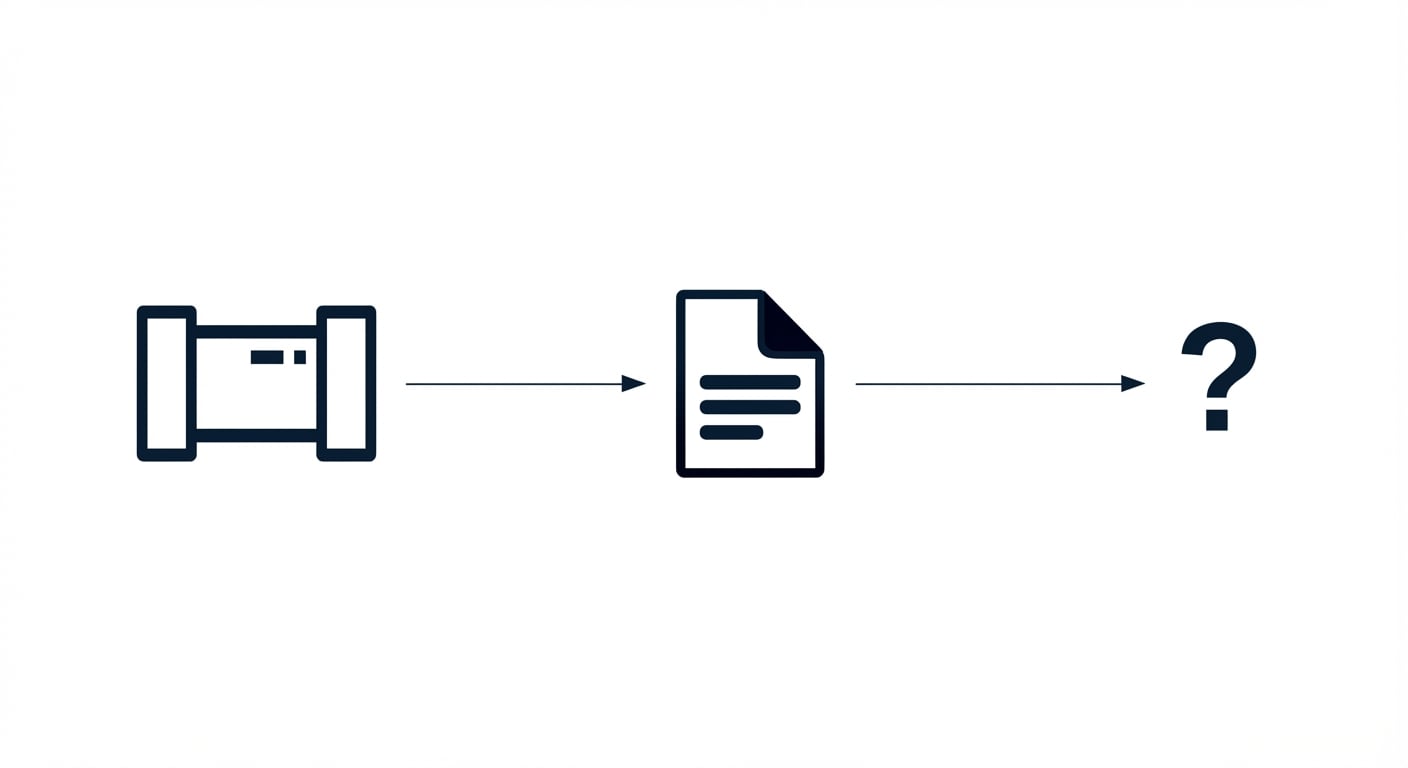 Fluxo de logging para um pipeline de dados.