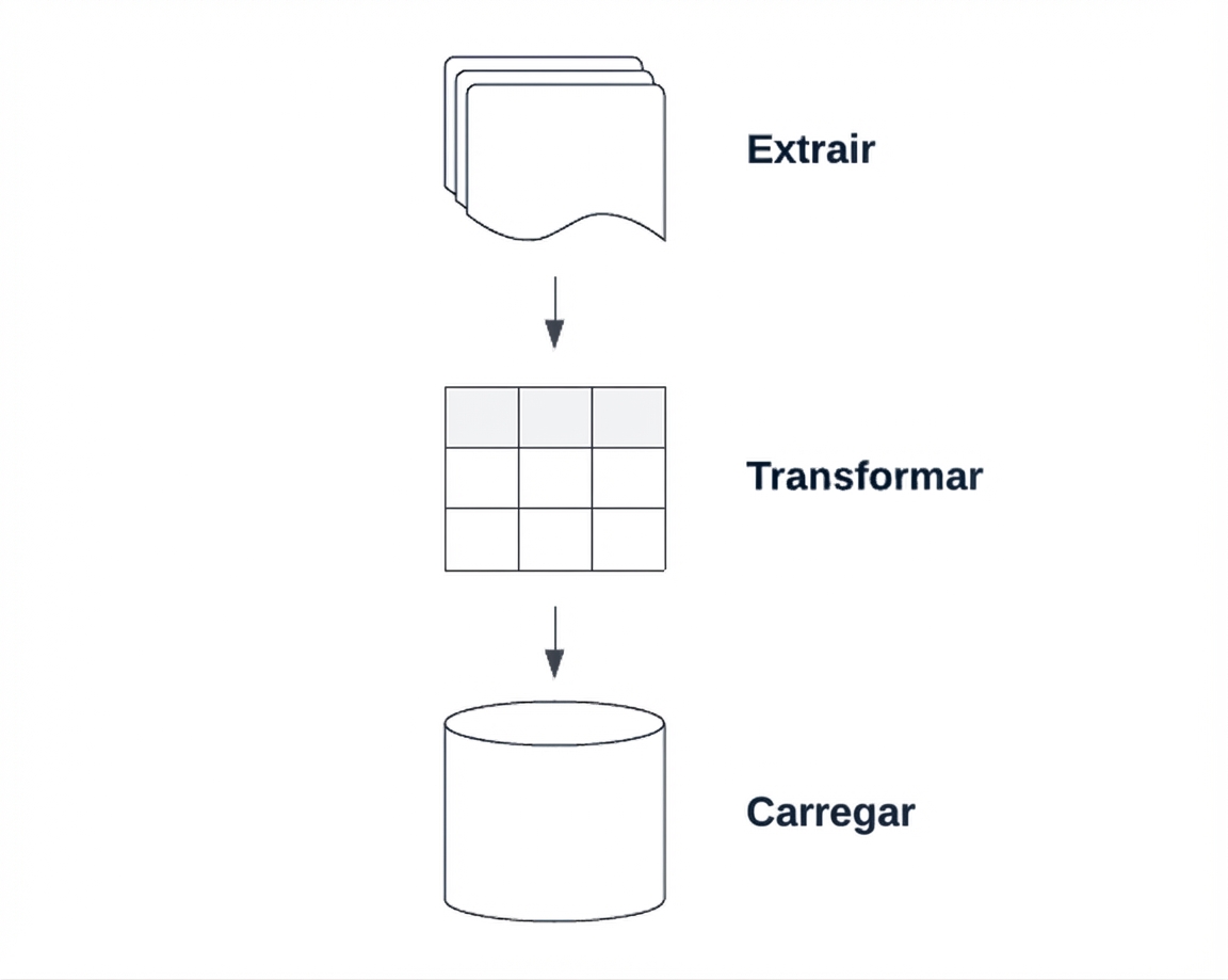 Um pipeline de ETL.