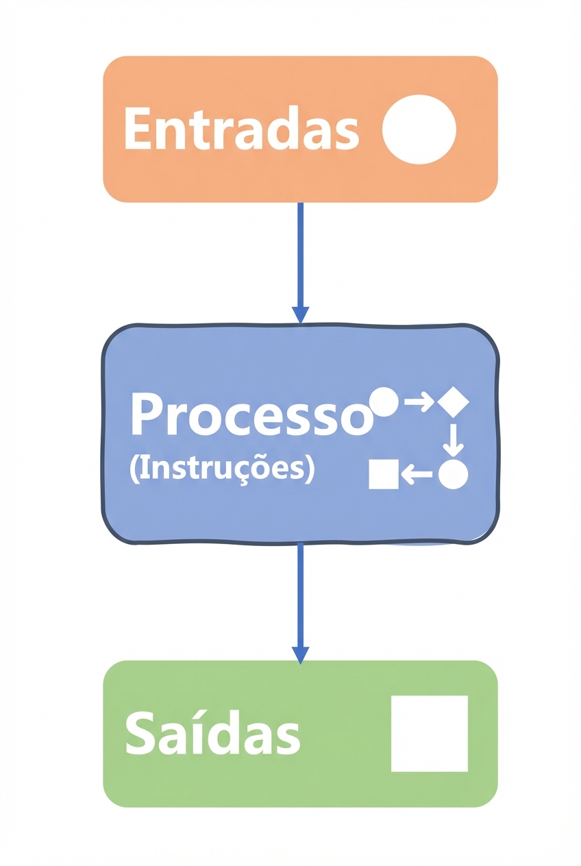 Entradas, processo e saídas