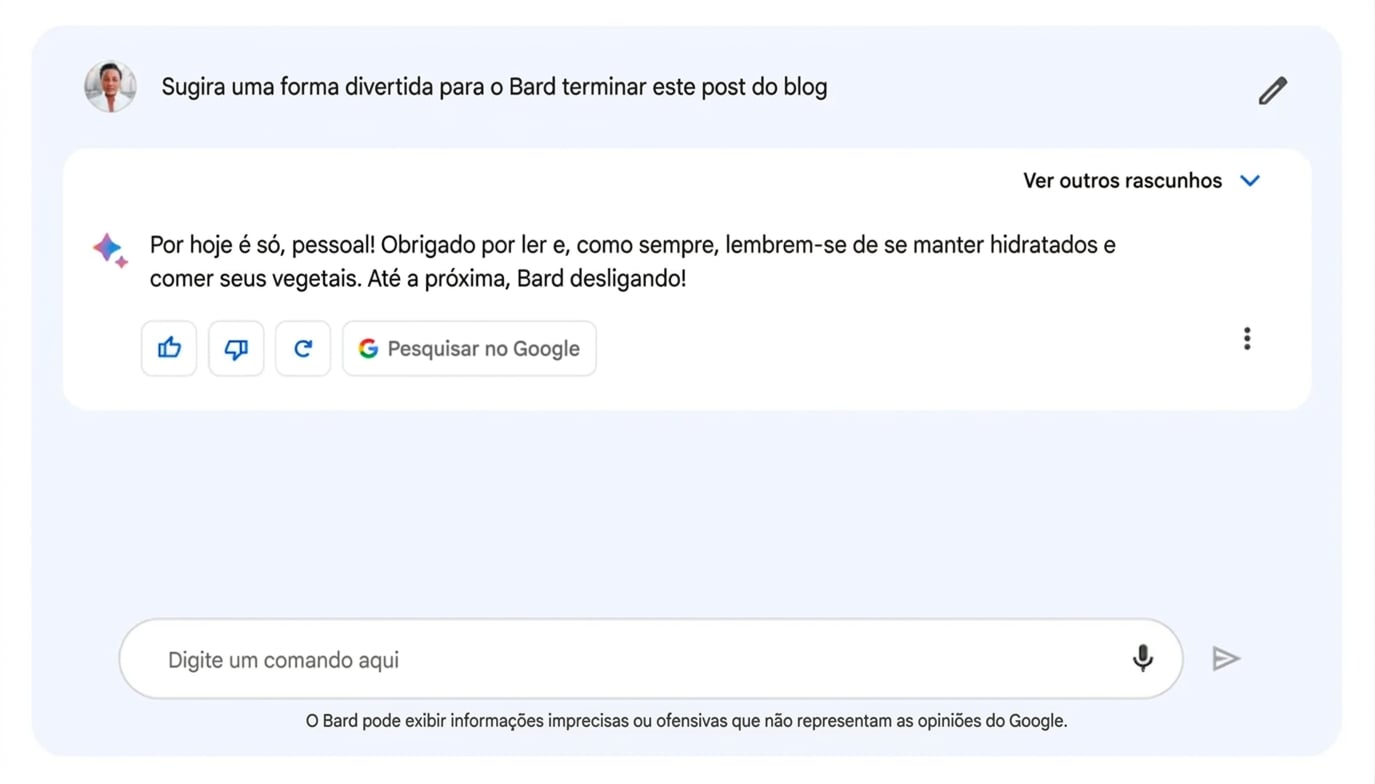 Imagem do chatbot Bard, do Google