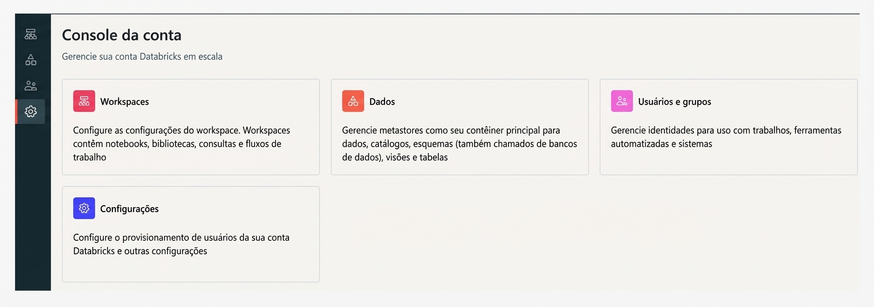Captura do Account Console