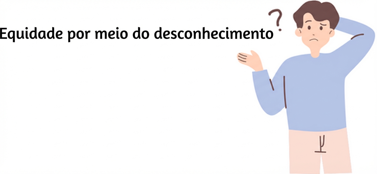 Uma pessoa tentando entender a “justiça através da inconsciência”.