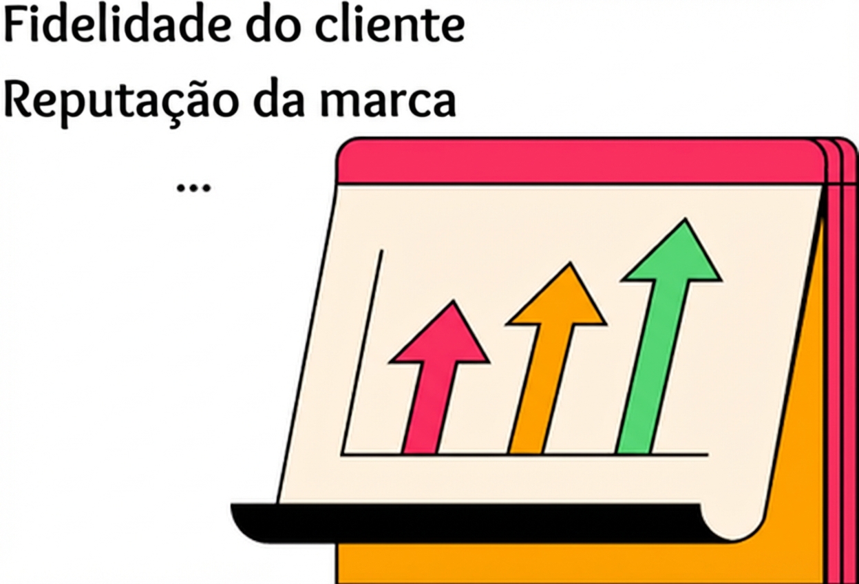 Uma ilustração da fidelidade dos clientes e da reputação da filial em ascensão.