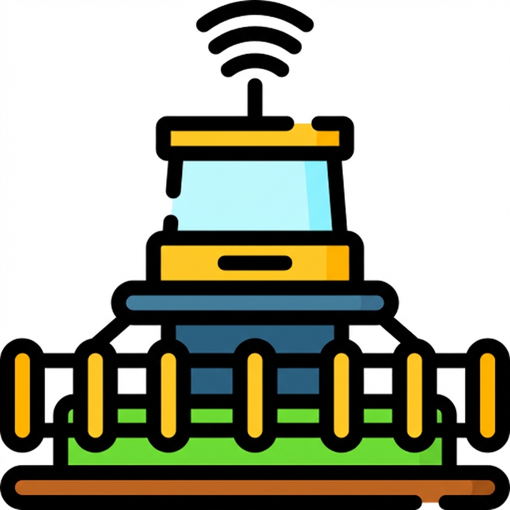 O ícone de uma colheitadeira inteligente.