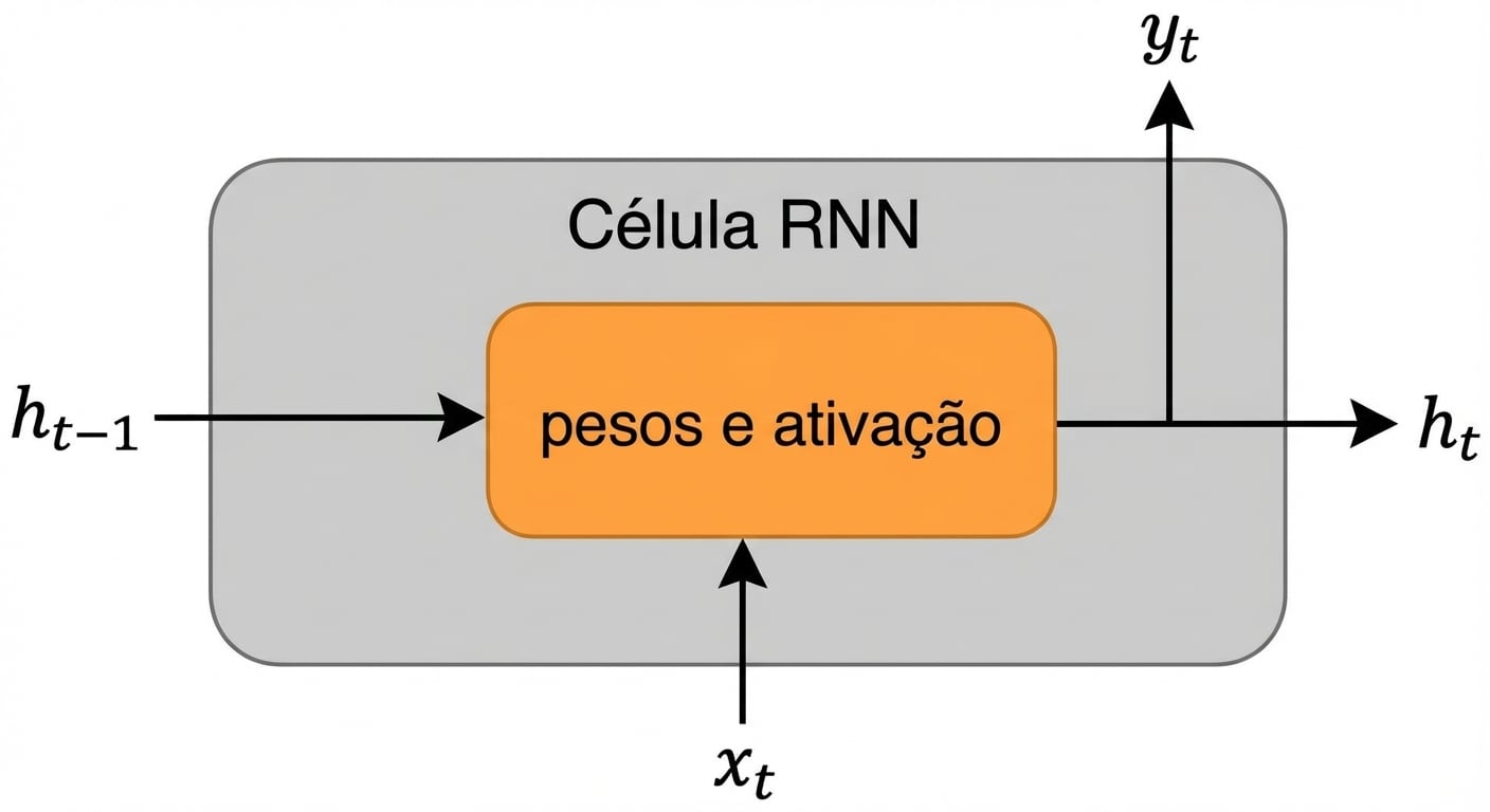 Esquema da célula RNN.