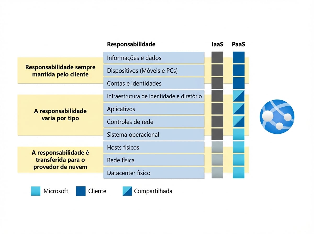 Responsabilidades de Plataforma como Serviço