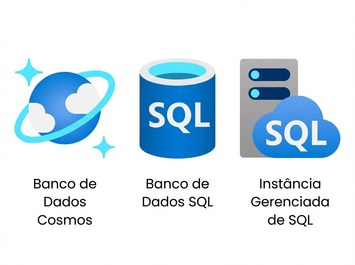 Exemplo de serviços de Banco de Dados do Azure