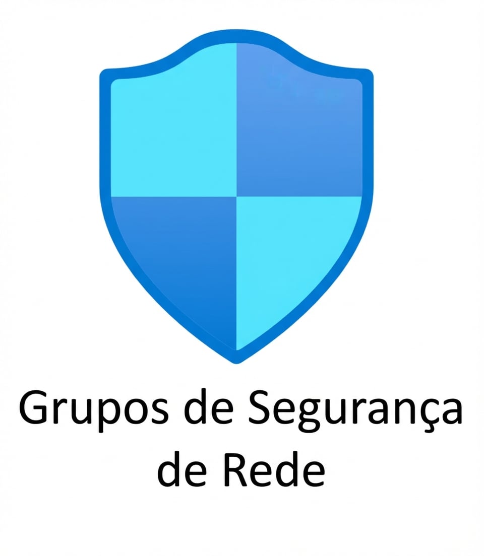 escudo azul com network security groups escrito embaixo