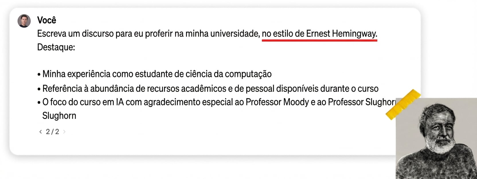 Fotografia de Ernest Hemingway