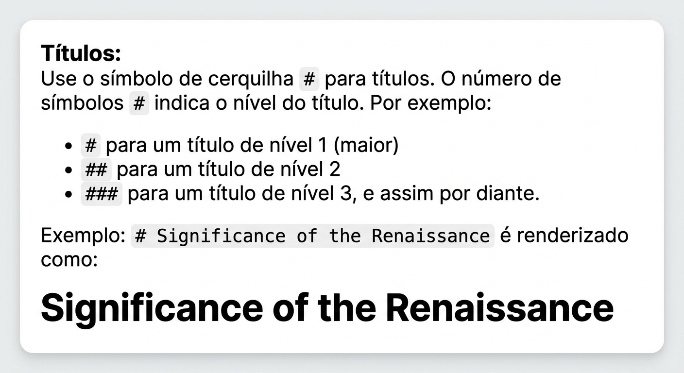 Exemplo de cabeçalhos