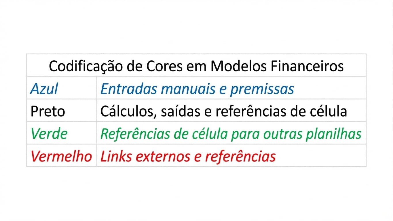 diagrama de cores com azul, preto, verde e vermelho
