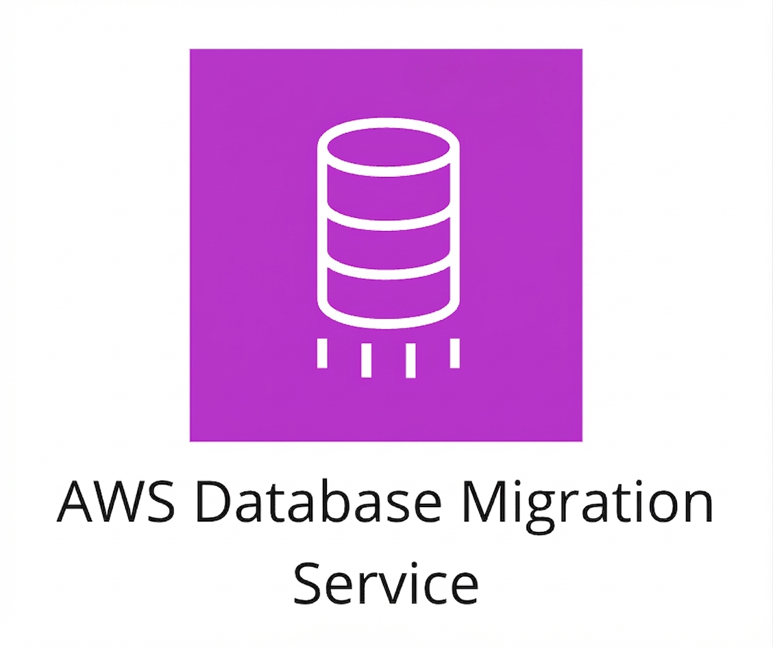 Um ícone mostrando o AWS Database Migration Service.