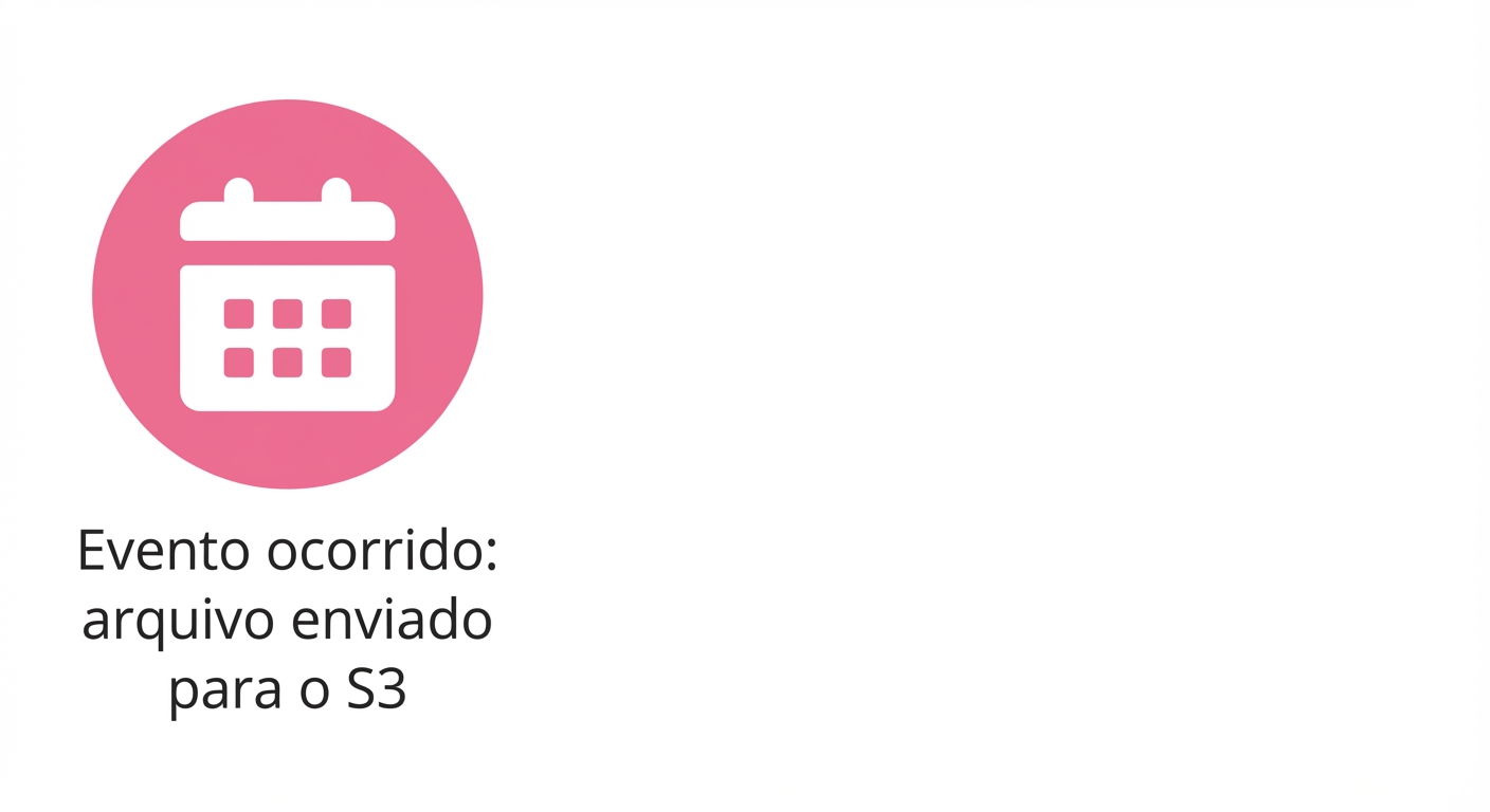 Um ícone mostrando upload de arquivo para o S3.