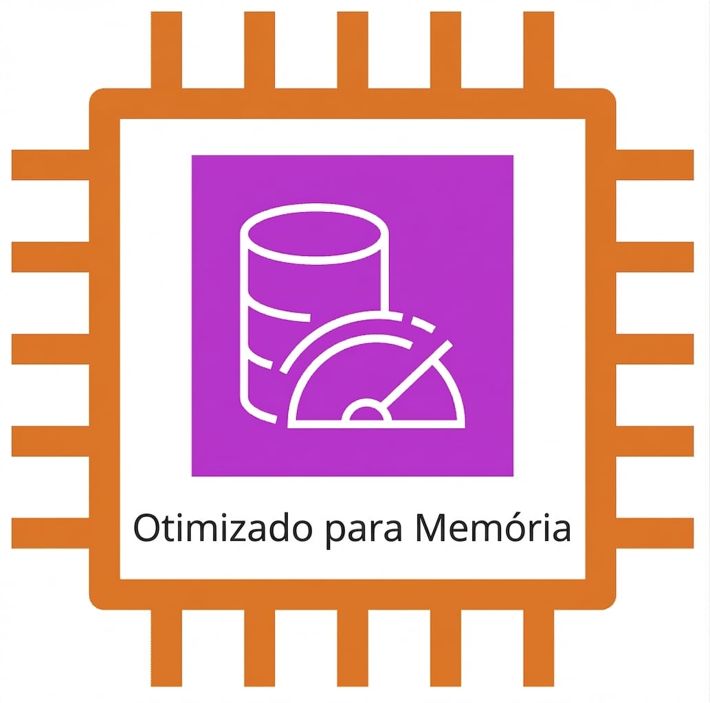Ícone de instância EC2 mostrando uma instância otimizada para memória.