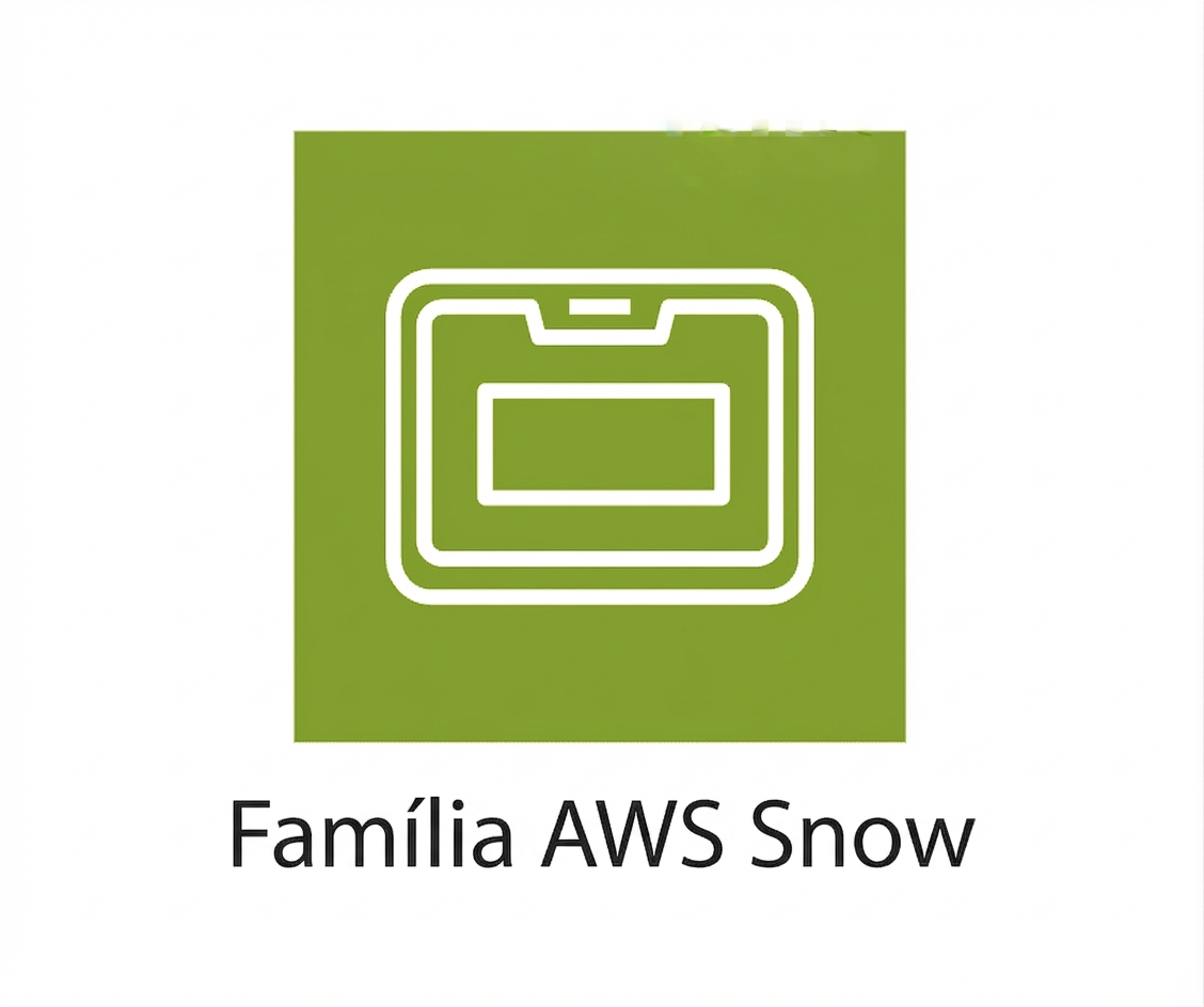 Um ícone mostrando a AWS Snow Family.
