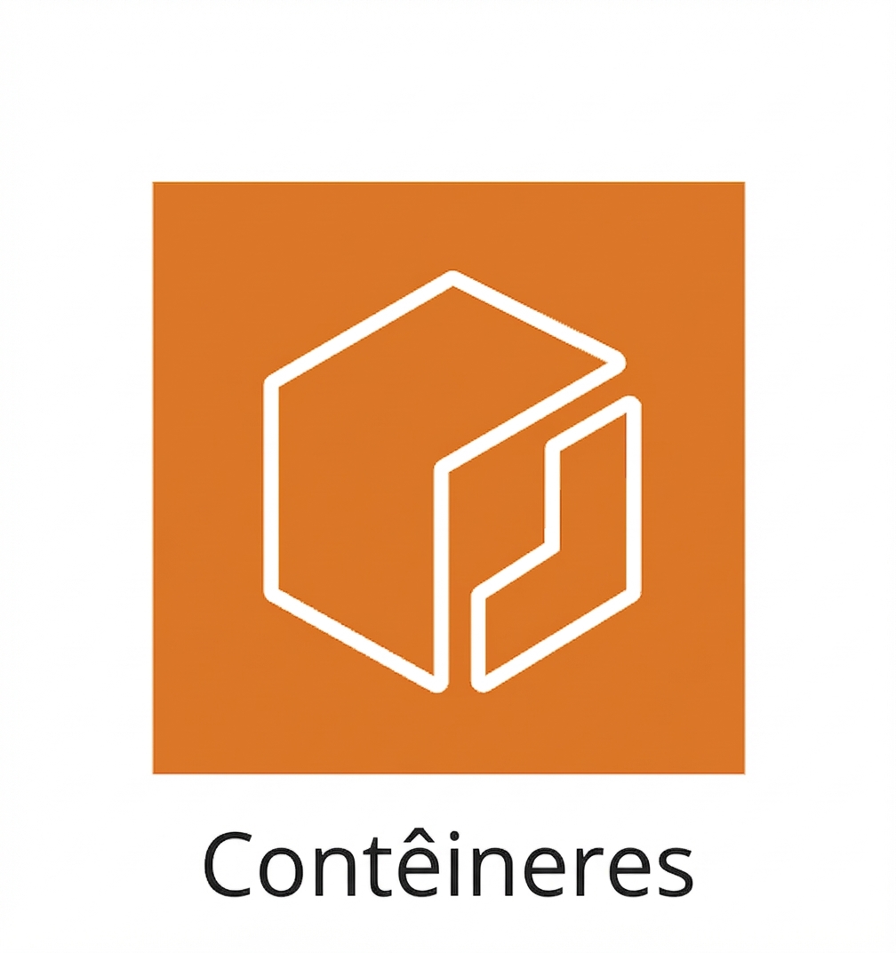 Um ícone mostrando contêineres.