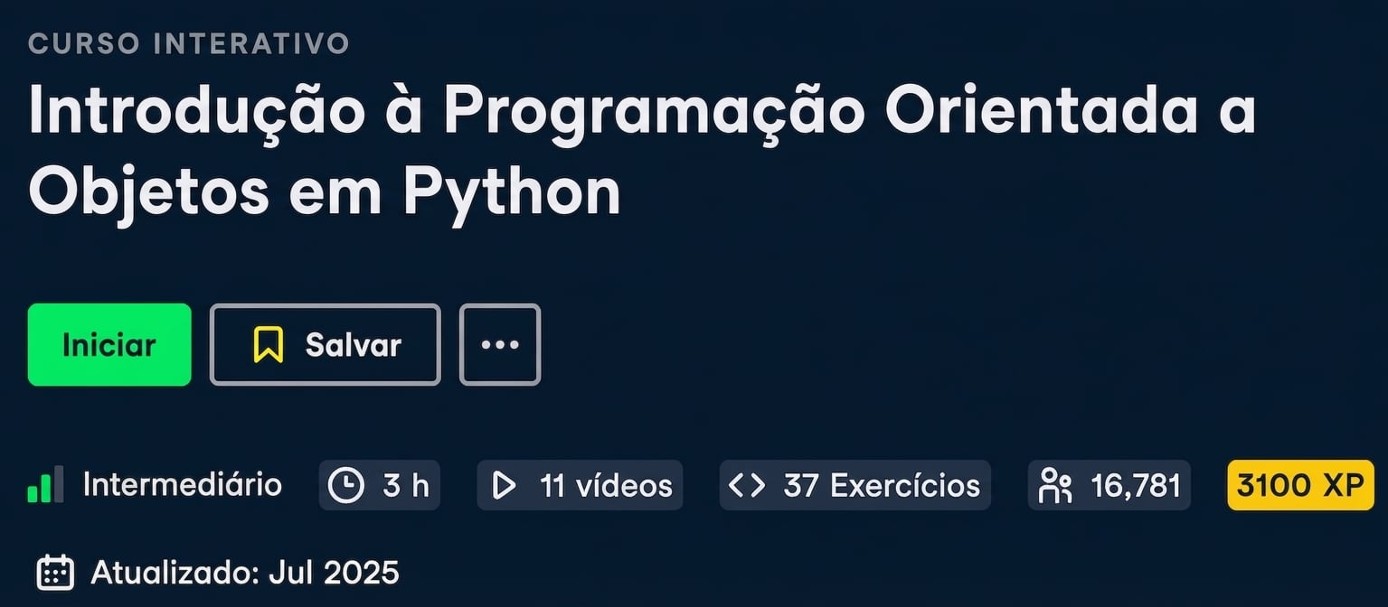 Introdução à programação orientada a objetos