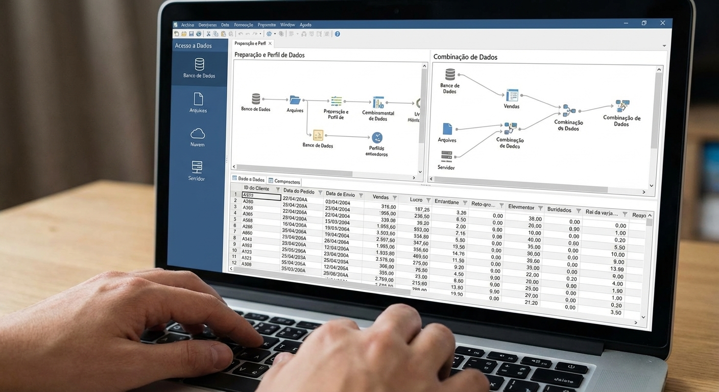Imagem de um usuário do Alteryx Designer Desktop