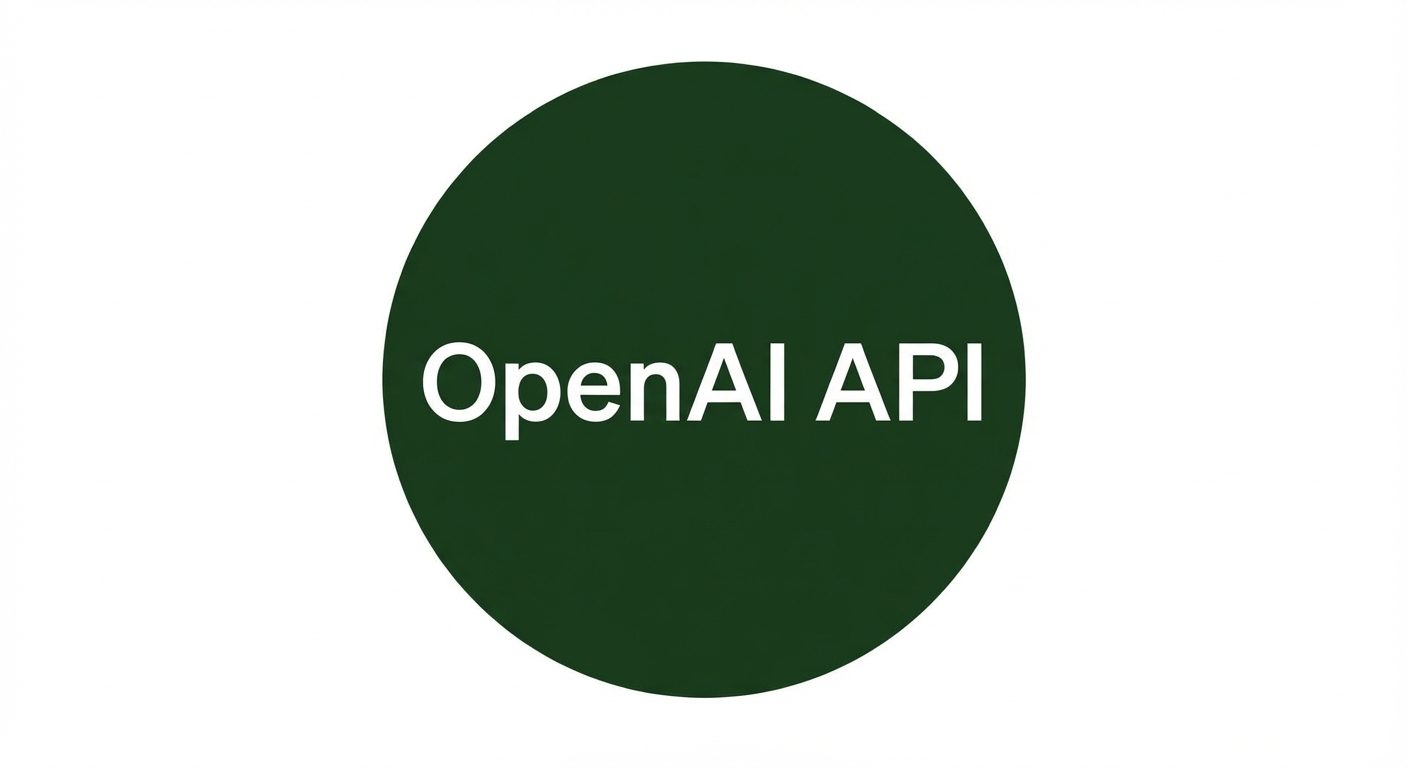 Um círculo com a API da OpenAI