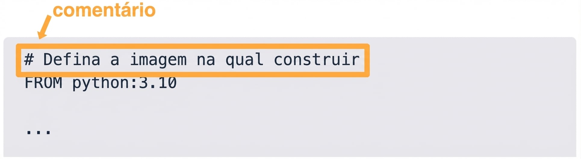 Dockerfile - Comentário