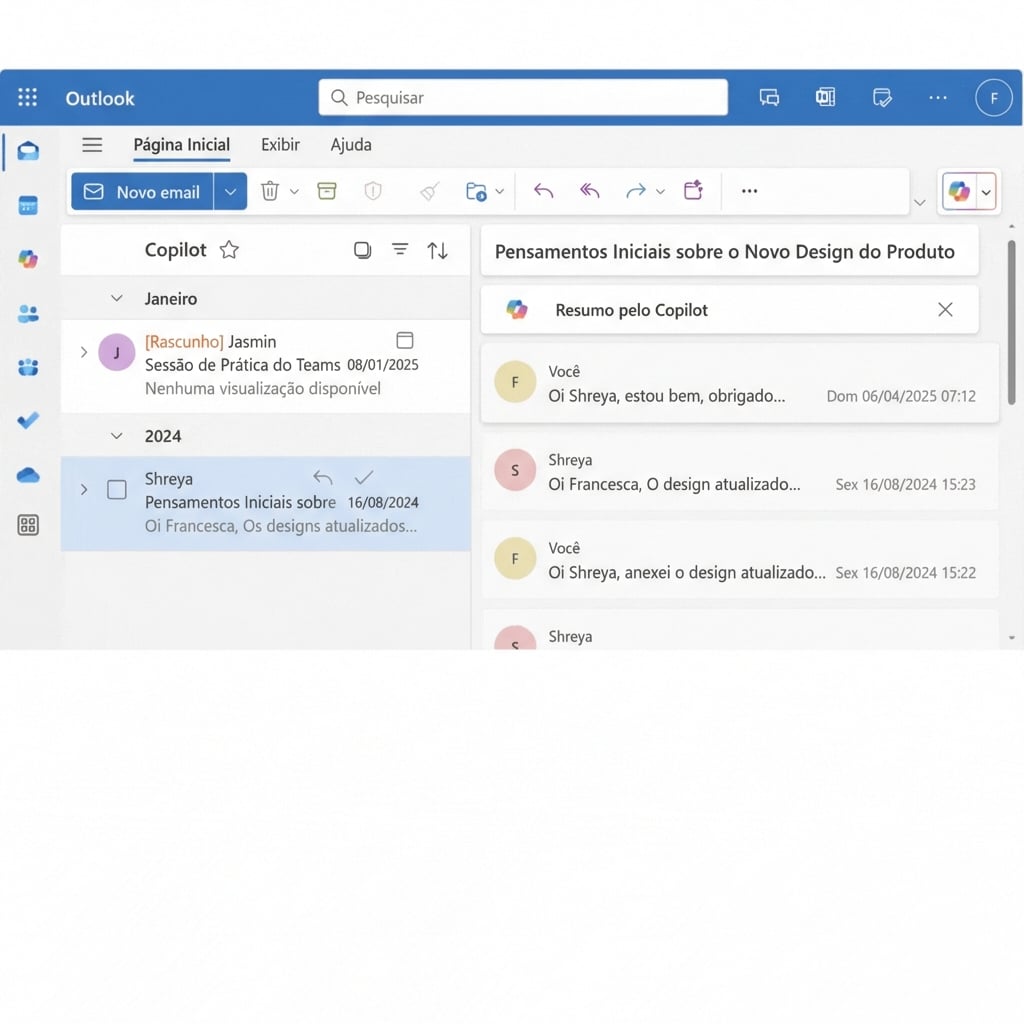 Uma longa troca de e-mails entre dois colegas, um gerente de produto e um designer líder.