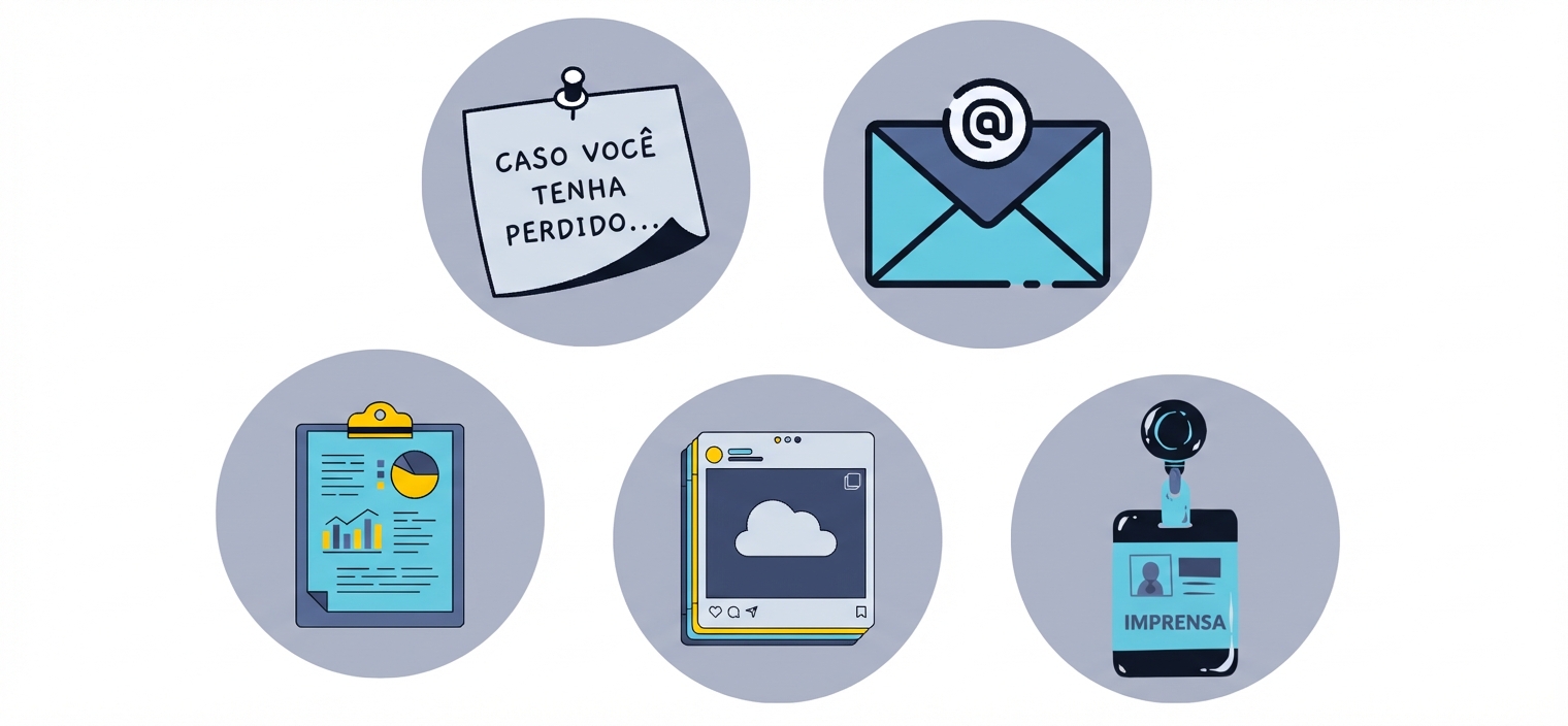 Círculo com relatórios