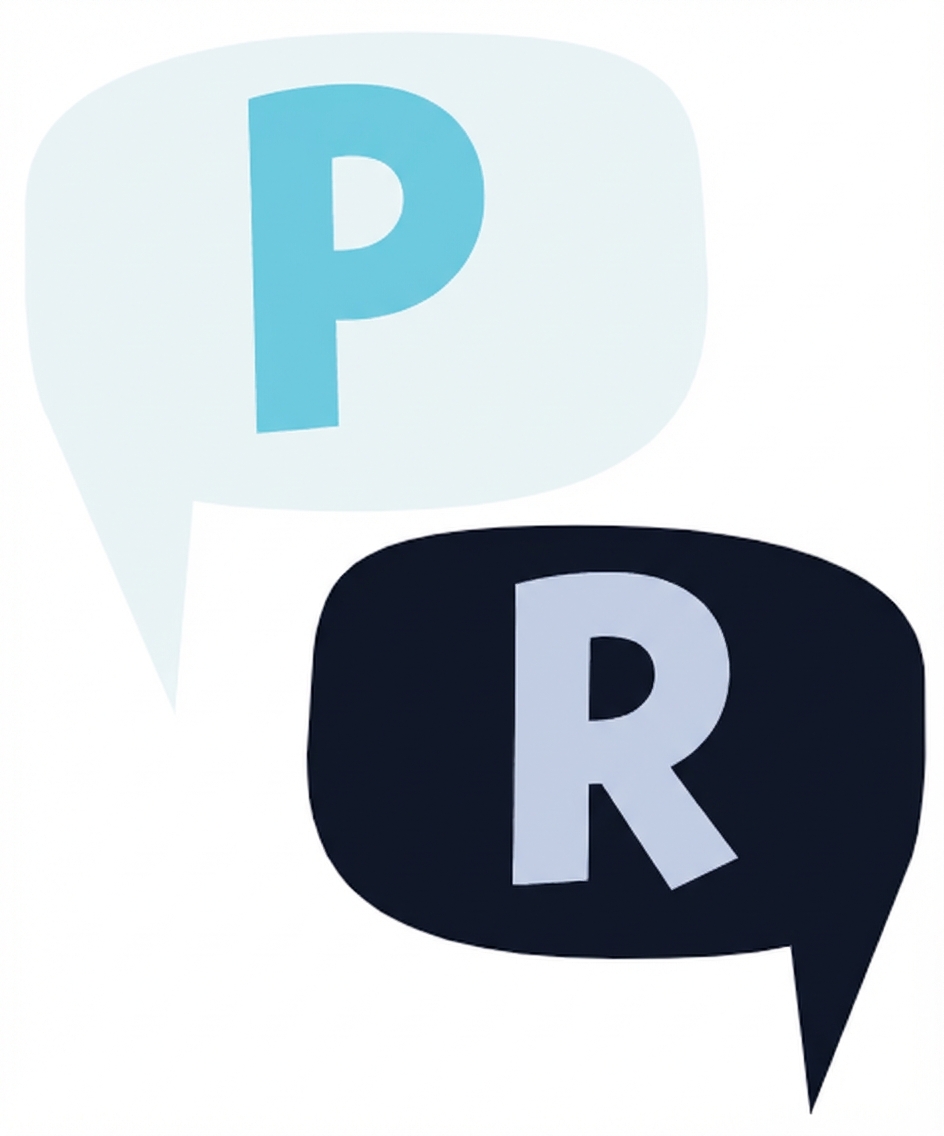 Dois balões de fala, um com a letra Q e outro com a letra A, para representar question e answer, pergunta e resposta