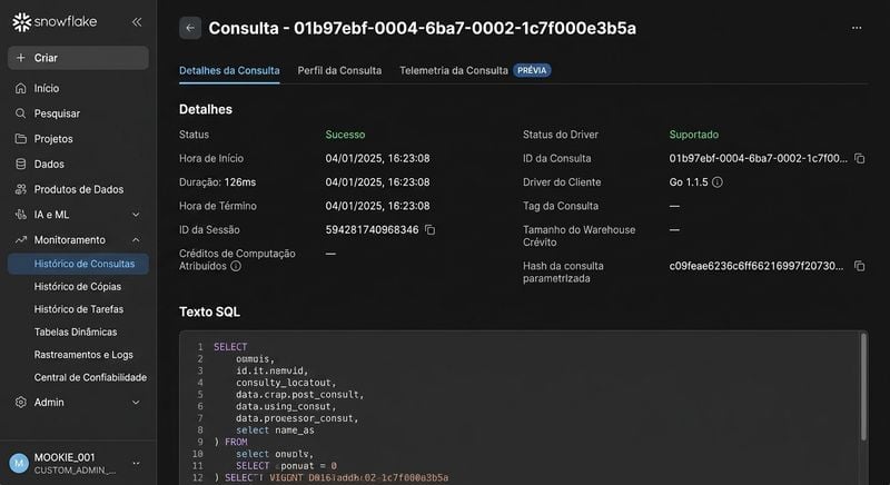 GIF de visualização dos detalhes da consulta