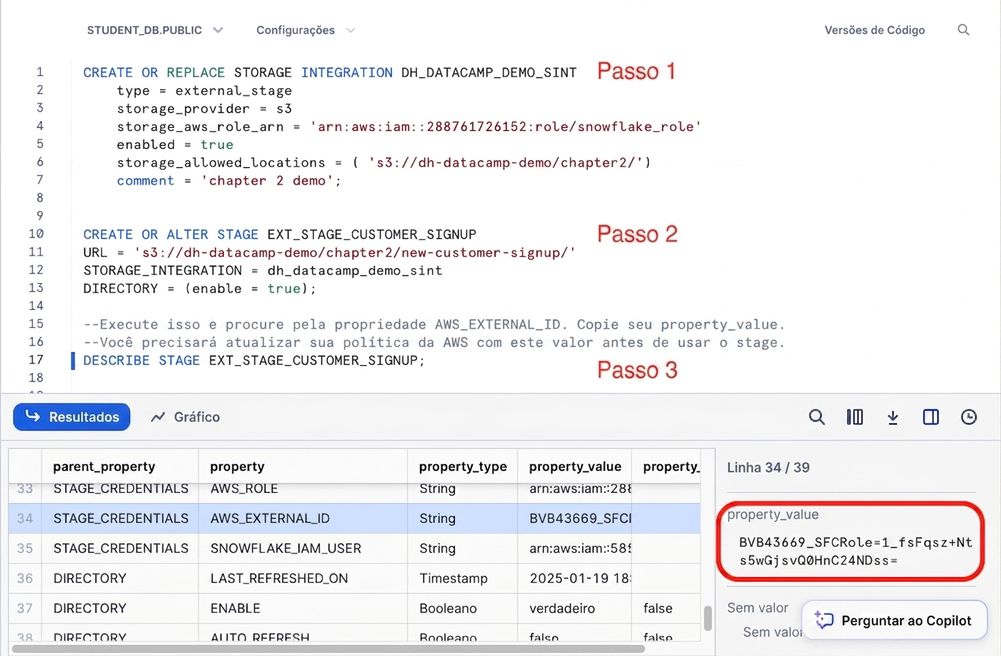 Imagem de consultas em script SQL