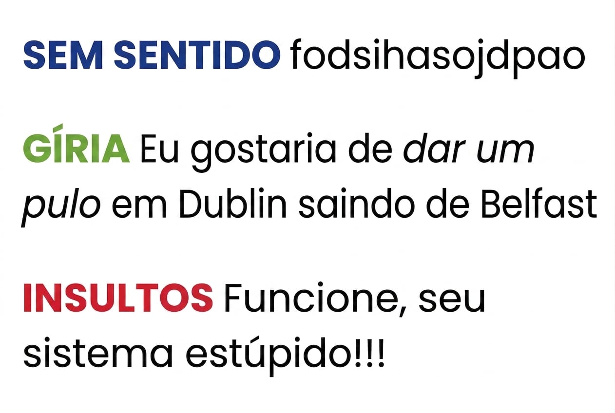Erros de usuário