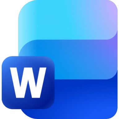 O ícone atual do app Microsoft Word