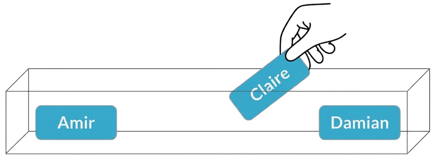 O nome da Claire foi retirado