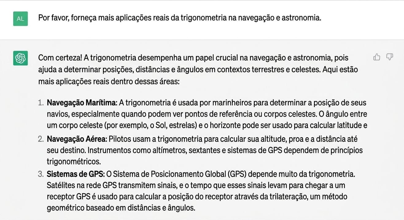 Captura de tela de uma resposta detalhada gerada pelo chatGPT
