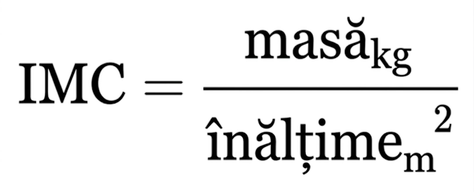 BMI = mass(kg) / height(m)^2