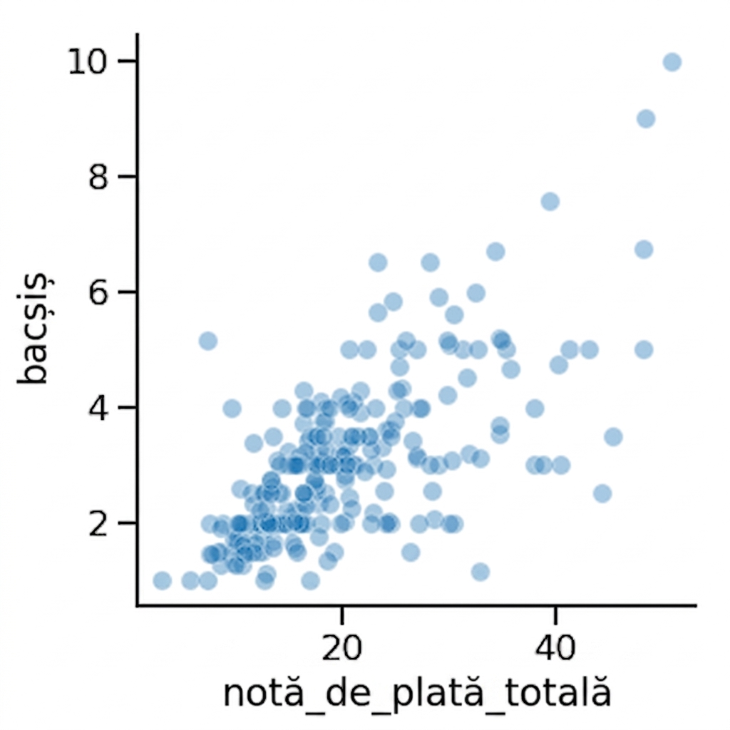 Scatter plot cu puncte mai transparente