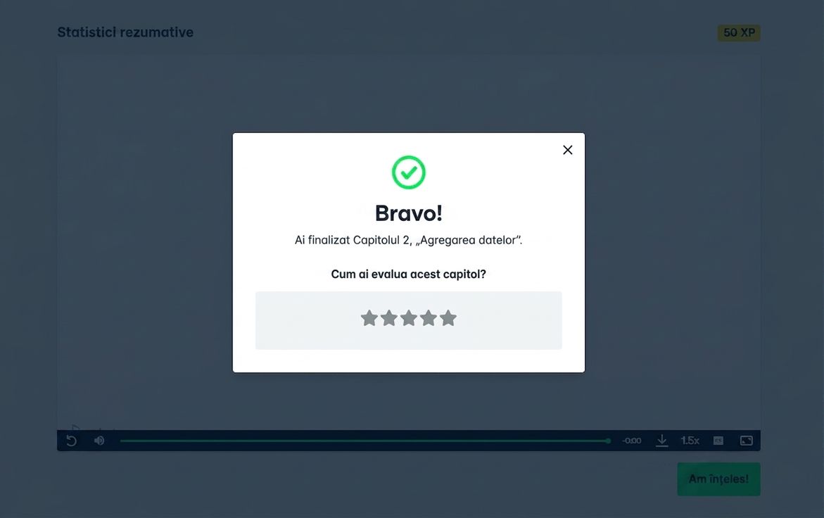 Evaluarea capitolului pe DataCamp