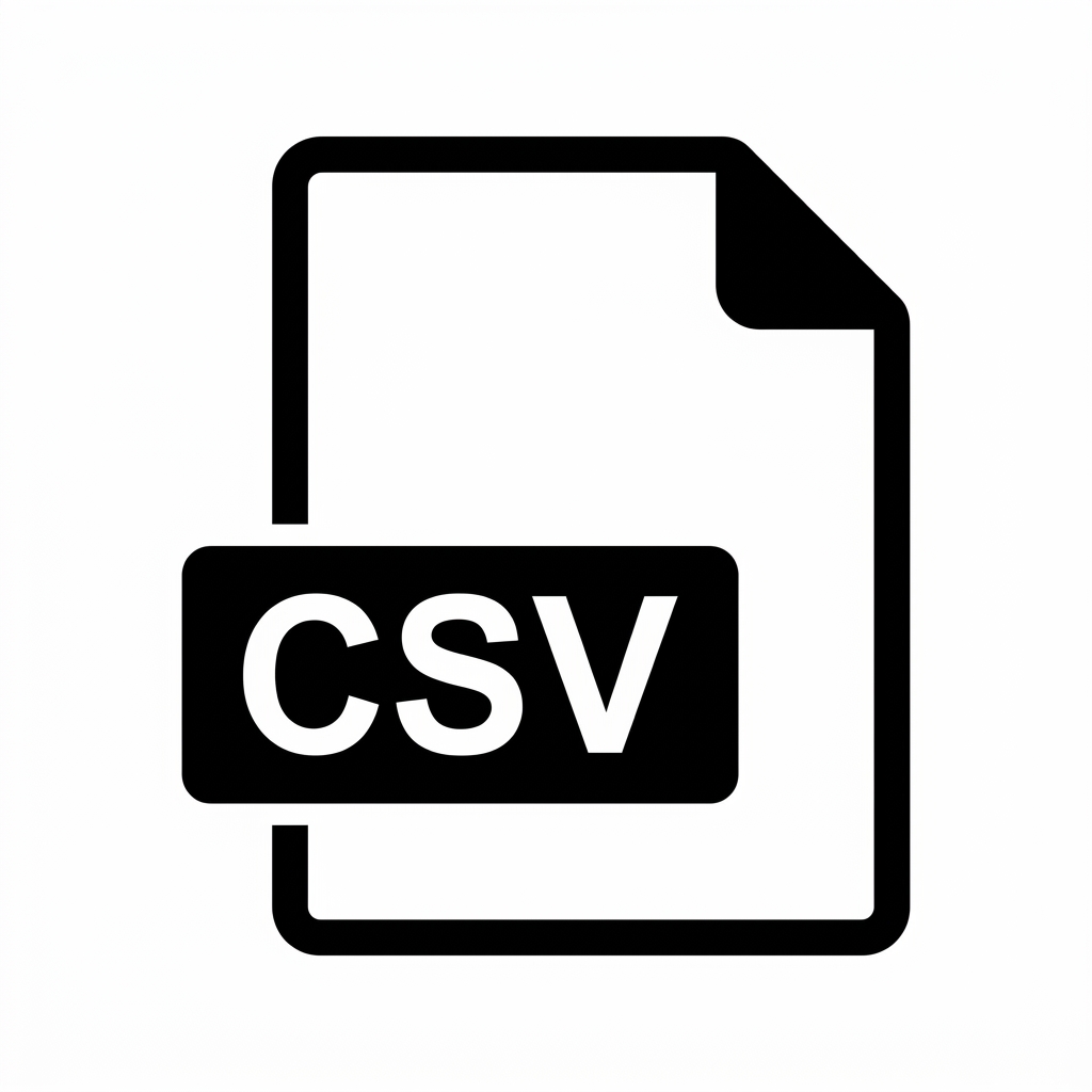 Pictograma fișierului CSV