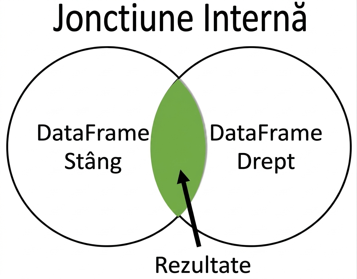 Diagrama Venn pentru inner join