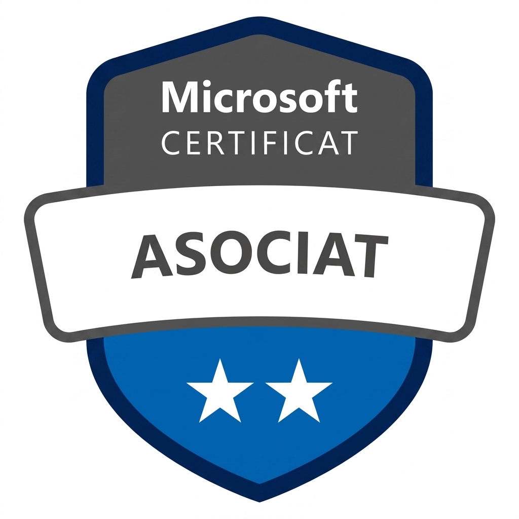 Certificat acordat după promovarea examenului PL-300 Microsoft Power BI Data Analyst