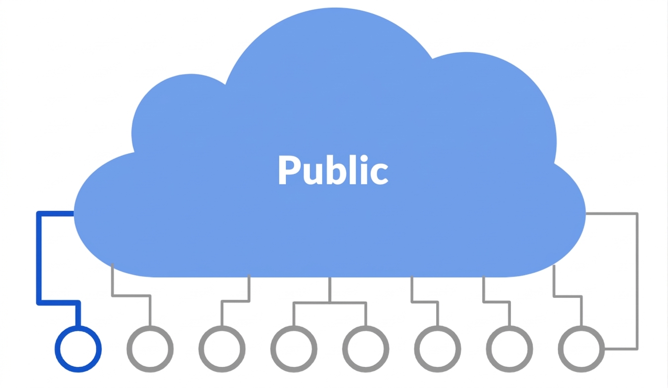 Pictogramă cloud public