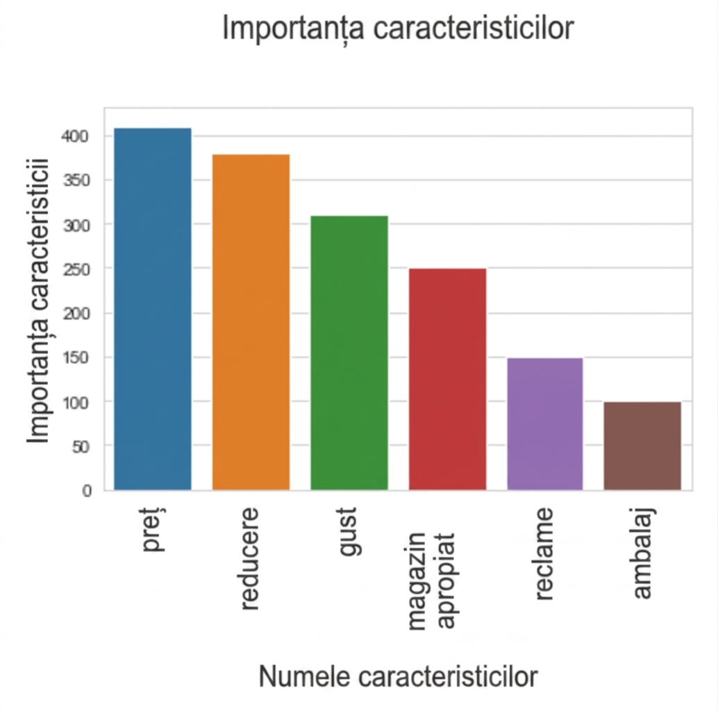 Grafice cu bare care arată importanța pozitivă a caracteristicilor unui model