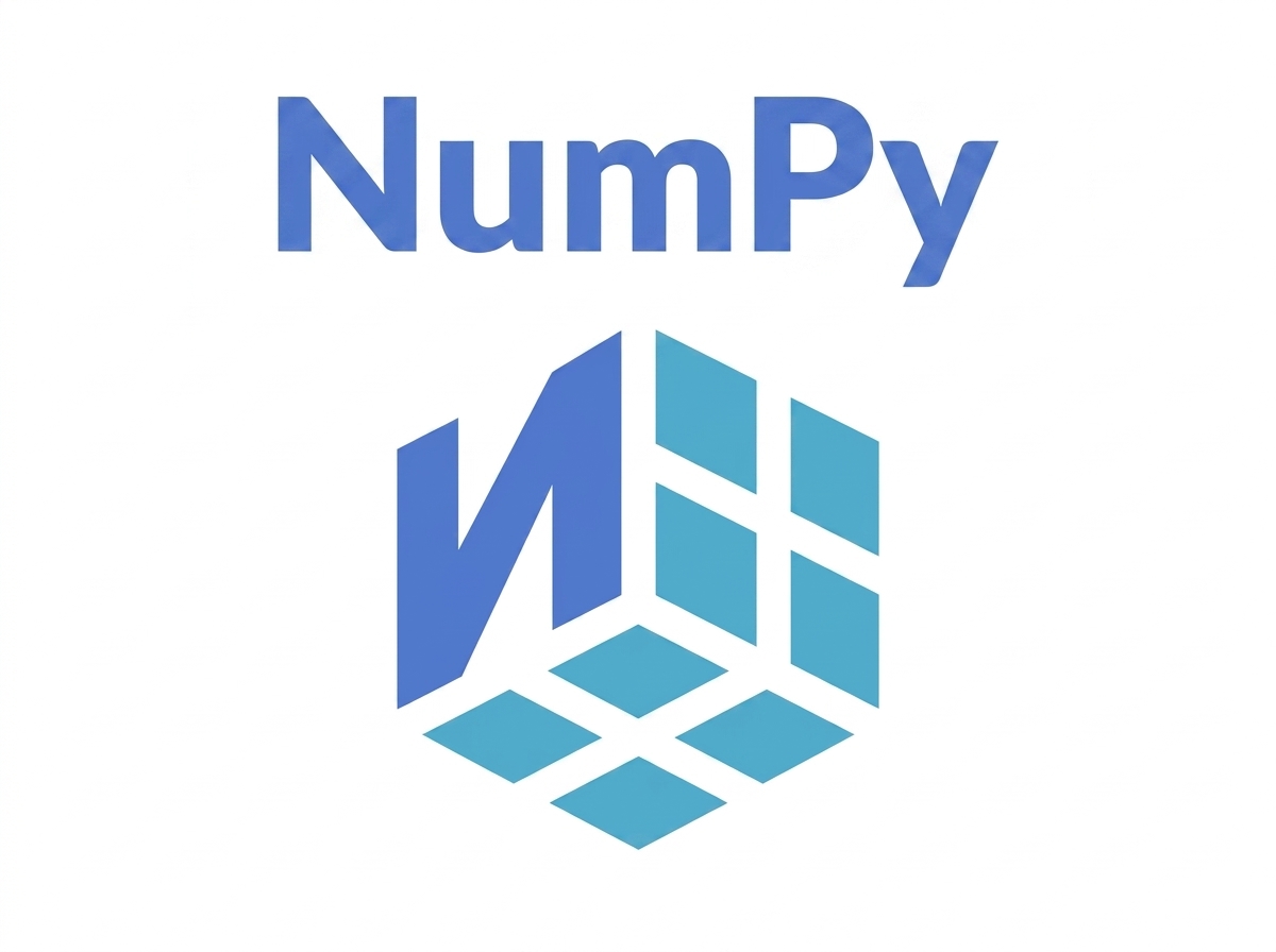 Logo-ul NumPy cu rândurile de pixeli în ordine inversă