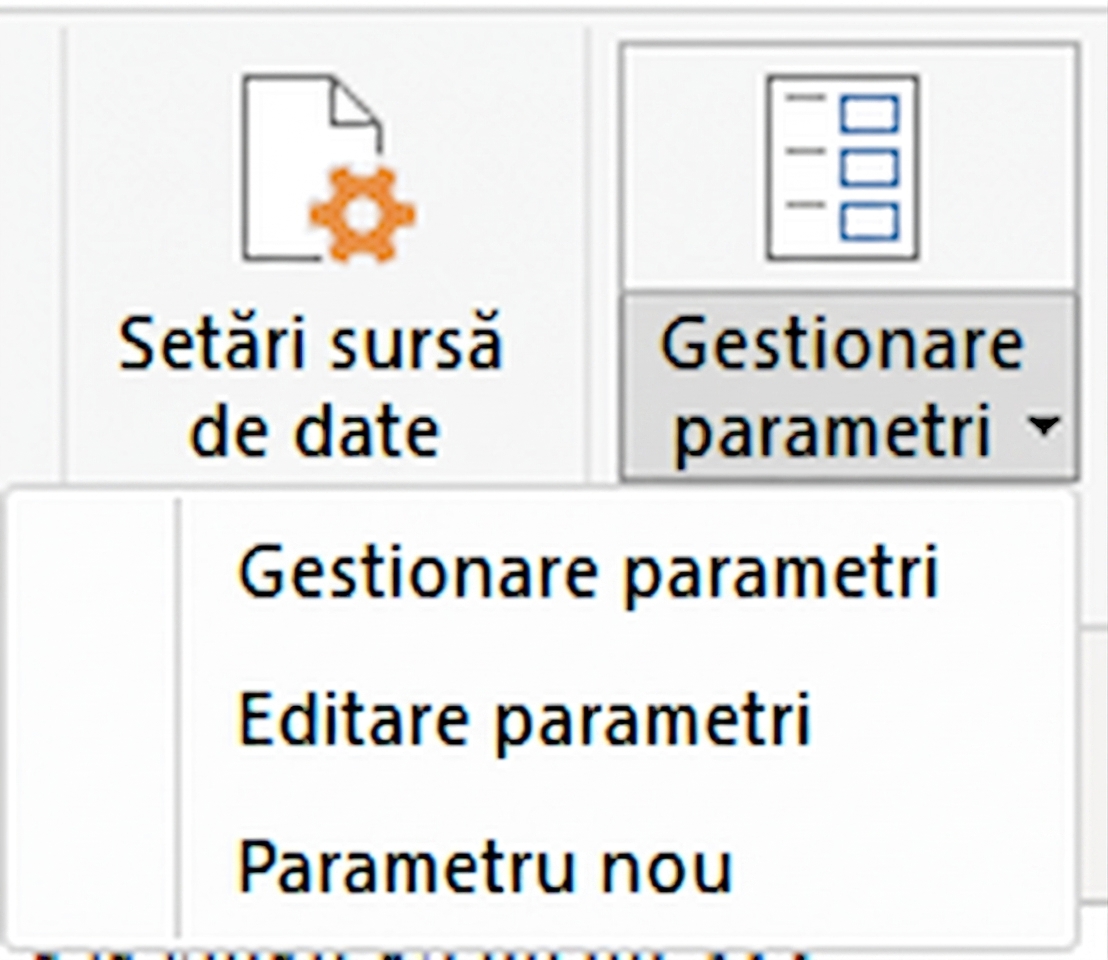 Meniu parametri