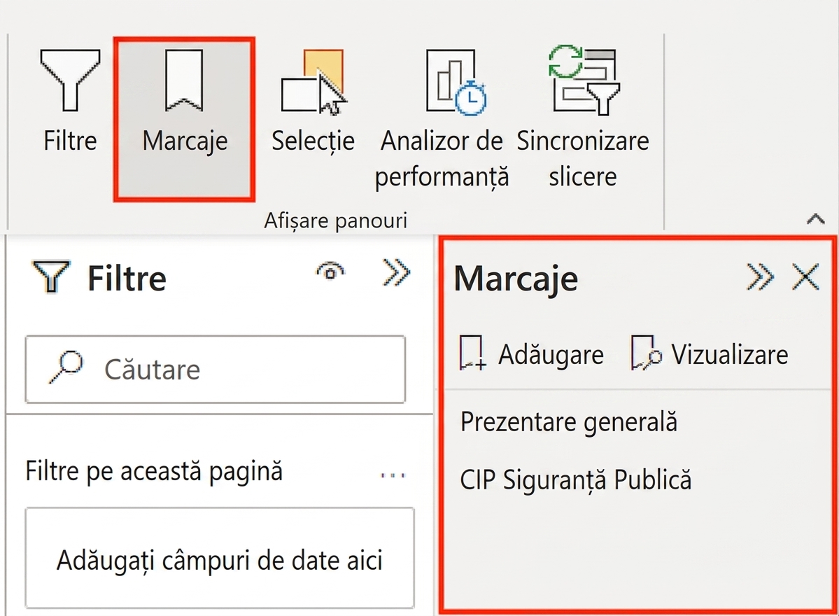 Navigatorul de marcaje, inclusiv cum se activează