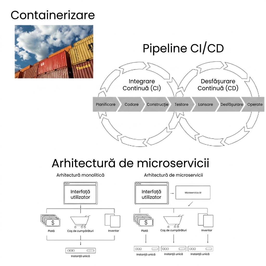 Faza de implementare - arhitectură microservicii