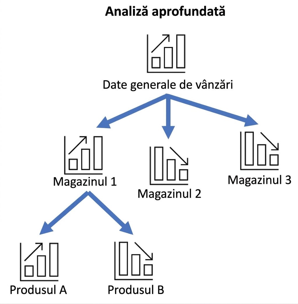 Exemplu de analiză drill-down