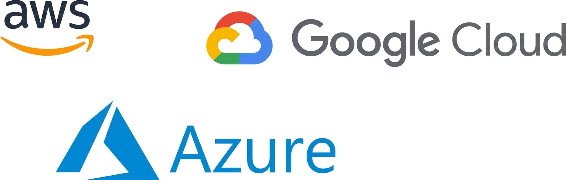 Logo-urile unor furnizori comuni de servicii cloud