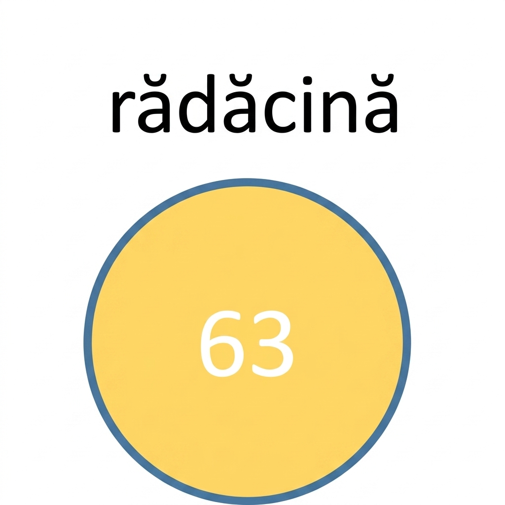 Reprezentare grafică a nodului nou care a devenit nodul rădăcină.