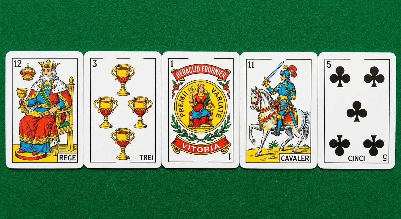 Image with some cards from a Spanish deck of cards.