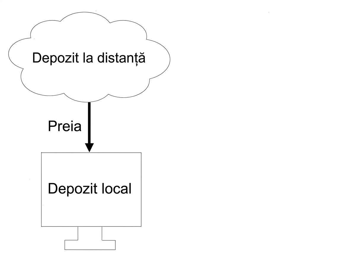 preluarea dintr-un depozit remote